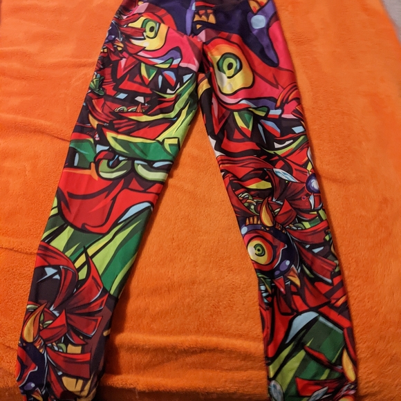 Living Dead Majora's Mask Skull Kid Leggings Small OOP - Picture 2 of 8